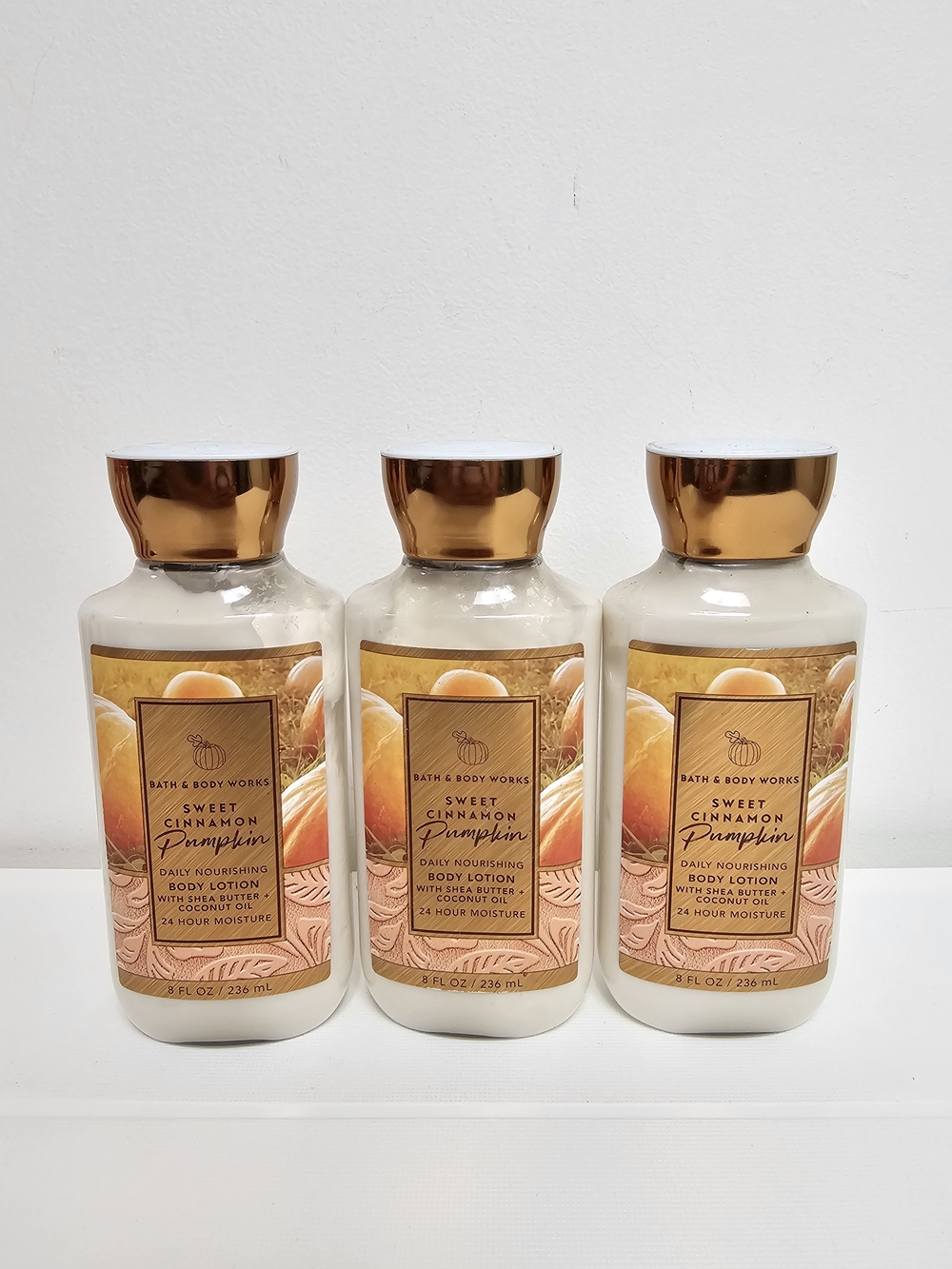 Bath & Body Works Sweet Cinnamon Pumpkin Body Lotion Lot of 3